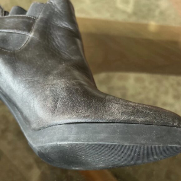 Gianfranco Ferre Ankle Boots Vintage Womens 8 Black Leather - Picture 3 of 7